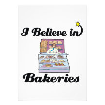 i believe in bakeries custom invitations