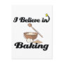 i believe in baking postcard