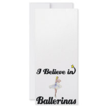 i believe in ballerinas customized rack card