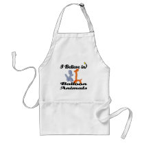 i believe in balloon animals apron