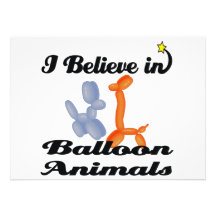 i believe in balloon animals custom invites
