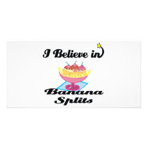 i believe in banana splits photo card template