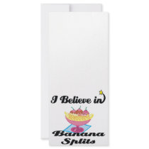i believe in banana splits customised rack card