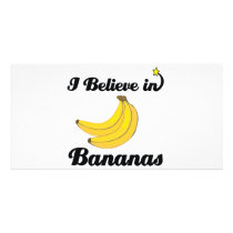 i believe in bananas personalized photo card