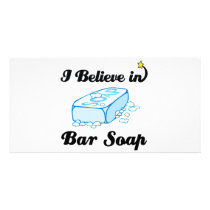 i believe in bar soap photo cards