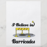 i believe in barricades flyer design