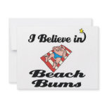 i believe in beach bums invitations