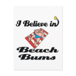 i believe in beach bums postcards
