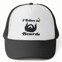 i believe in beards trucker hat