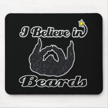 i believe in beards mousemats