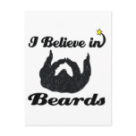 i believe in beards postcards