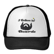 i believe in beards trucker hat