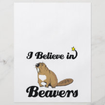 i believe in beavers custom flyer