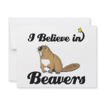 i believe in beavers personalised announcement