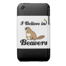 i believe in beavers iPhone 3 Case-Mate case