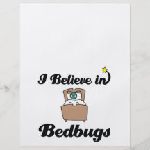 i believe in bedbugs flyer design