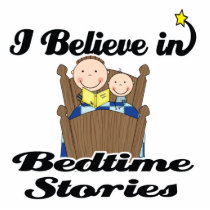 i believe in bedtime stories boys acrylic cut outs