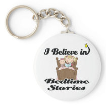 i believe in bedtime stories girl keychains