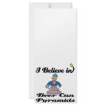 i believe in beer can pyramids rack cards