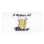 i believe in beer customized photo card