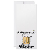 i believe in beer rack card