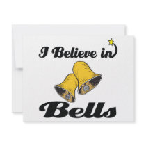 i believe in bells personalized invitation