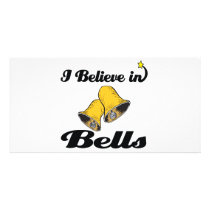 i believe in bells customised photo card