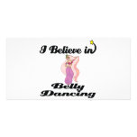 i believe in belly dancing photo card template