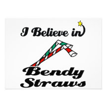 i believe in bendy straws custom invitation