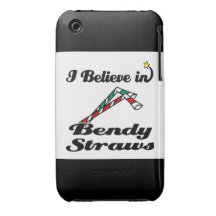 i believe in bendy straws iPhone 3 case