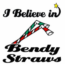 i believe in bendy straws photo sculptures