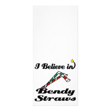 i believe in bendy straws rack card template
