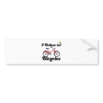 i believe in bicycles bumper stickers