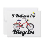 i believe in bicycles invitations