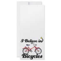 i believe in bicycles personalized rack card