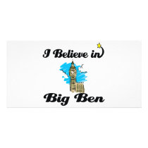 i believe in big ben customized photo card