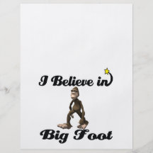 i believe in big foot full color flyer