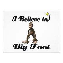 i believe in big foot personalized invite