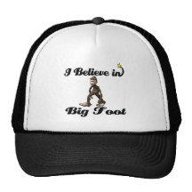 i believe in big foot trucker hat
