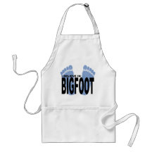 I Believe in Bigfoot Aprons
