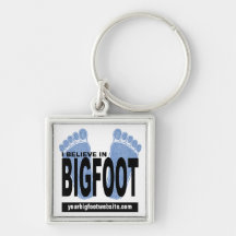 I Believe in Bigfoot Key Chains