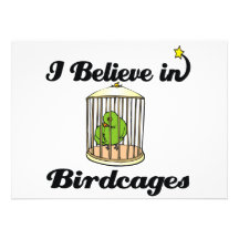 i believe in birdcages custom invitations