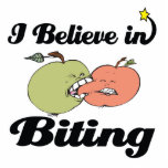 i believe in biting photo sculptures