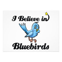 i believe in bluebirds custom announcements