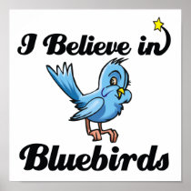 i believe in bluebirds posters