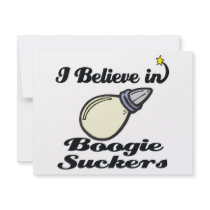 i believe in boogie suckers custom invite