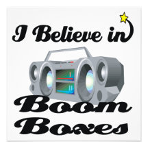 i believe in boom boxes personalized invites