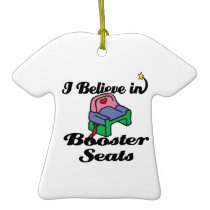 i believe in booster seats christmas ornaments