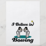 i believe in bowing personalised flyer