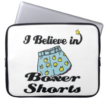 i believe in boxer shorts laptop computer sleeves